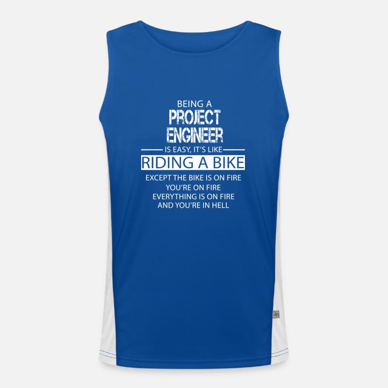 Project Engineer Men's Functional Contrast Tank Top 