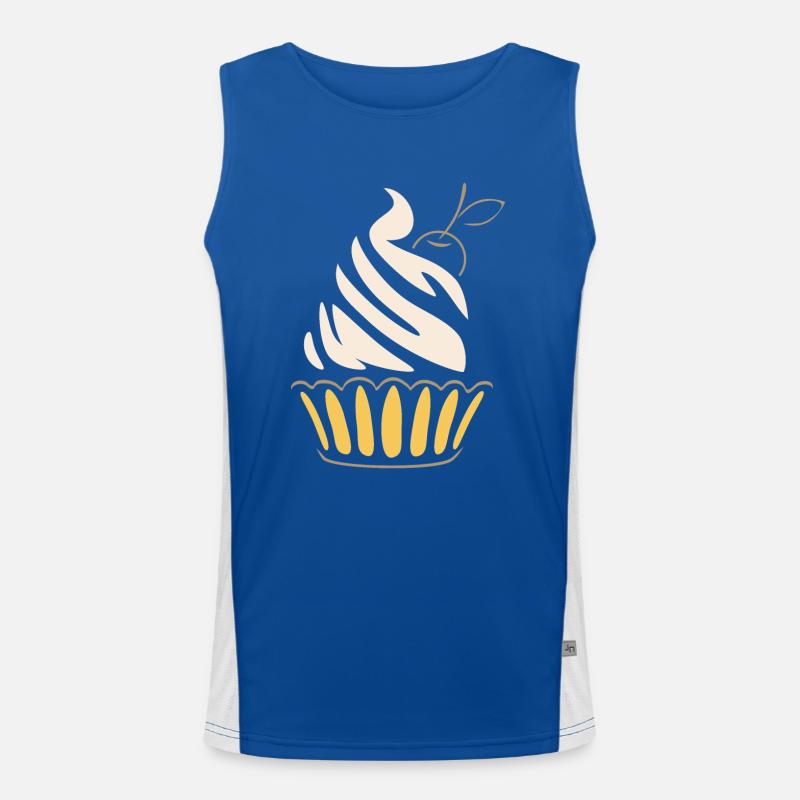 Stylized cupcake Men's Functional Contrast Tank Top 