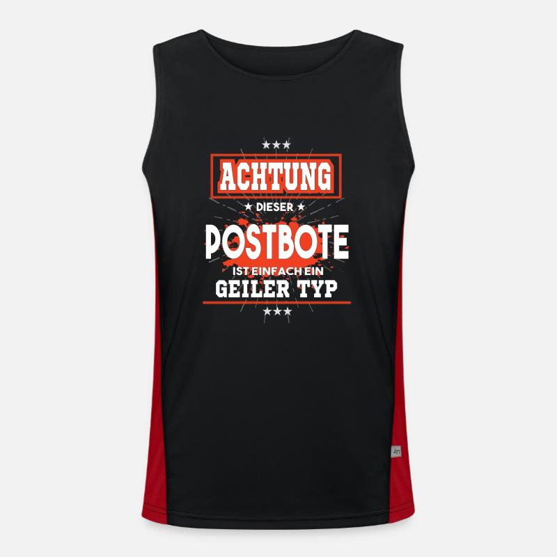 Postbote ist einfach ein geiler Typ T-Shirt Funktionelles Kontrast-Tank Top für Männer 