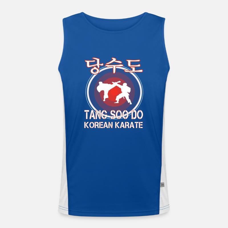 Tang Soo Do le design de karaté coréen Débardeur respirant contrasté Homme 