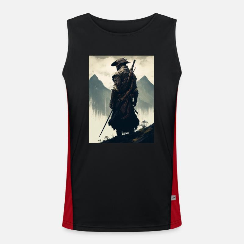 Berg-Samurai Funktionelles Kontrast-Tank Top für Männer 
