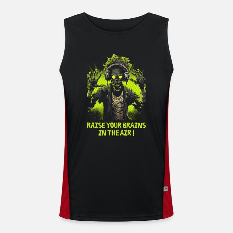 Zombie DJ Men's Functional Contrast Tank Top 