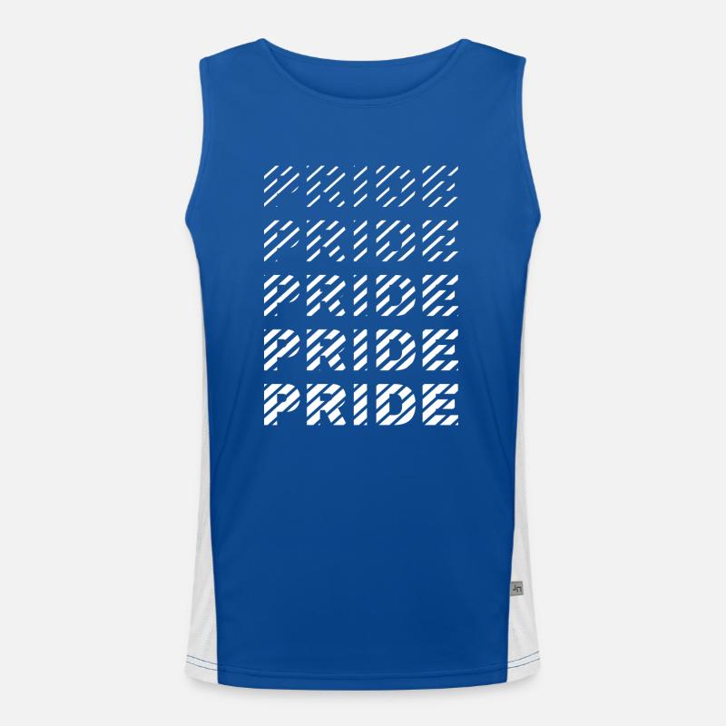 PRIDE 01 Funktionelles Kontrast-Tank Top für Männer 