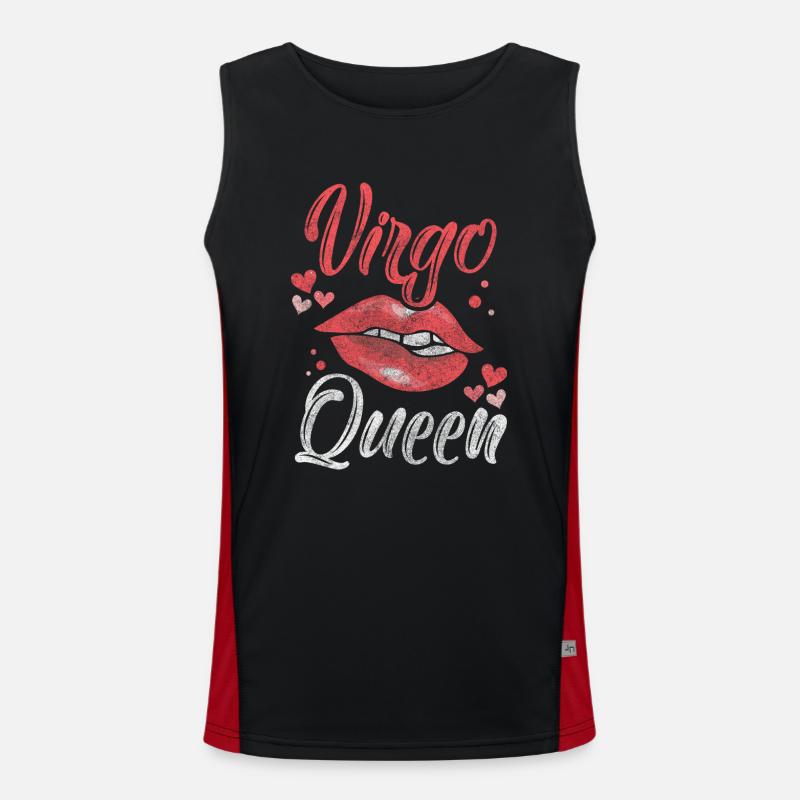 Sternzeichen September Astrologie Funktionelles Kontrast-Tank Top für Männer 
