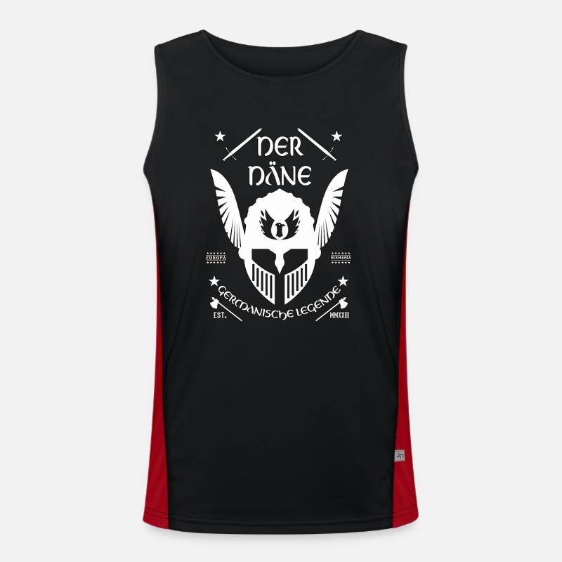 Der Däne - Stolzes Germanisches Design Funktionelles Kontrast-Tank Top für Männer 