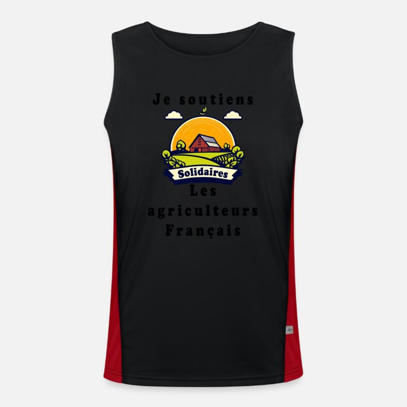 Farmer Support #5 Men's Functional Contrast Tank Top 