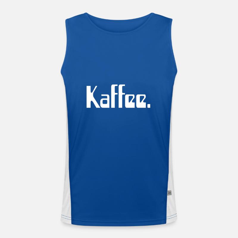 Kaffee.Punkt Funktionelles Kontrast-Tank Top für Männer 