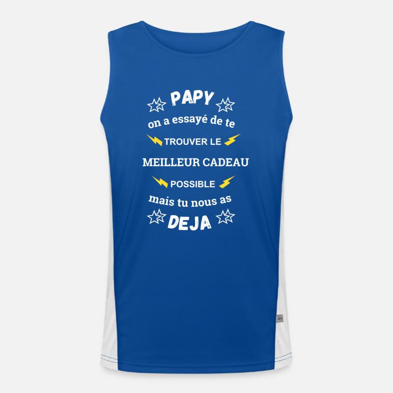 Opa, Bestes Vatertagsgeschenk Funktionelles Kontrast-Tank Top für Männer 