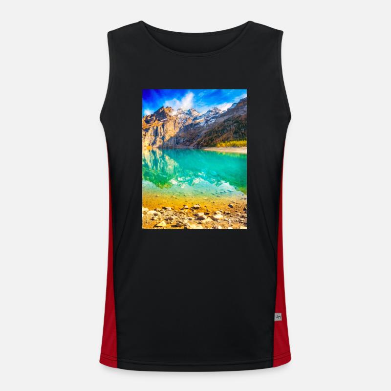 MOUNTAIN PARADISE Men's Functional Contrast Tank Top 