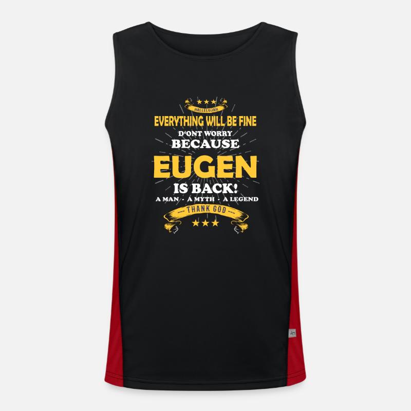Alles wird gut denn Eugen Ist da Outfit Funktionelles Kontrast-Tank Top für Männer 