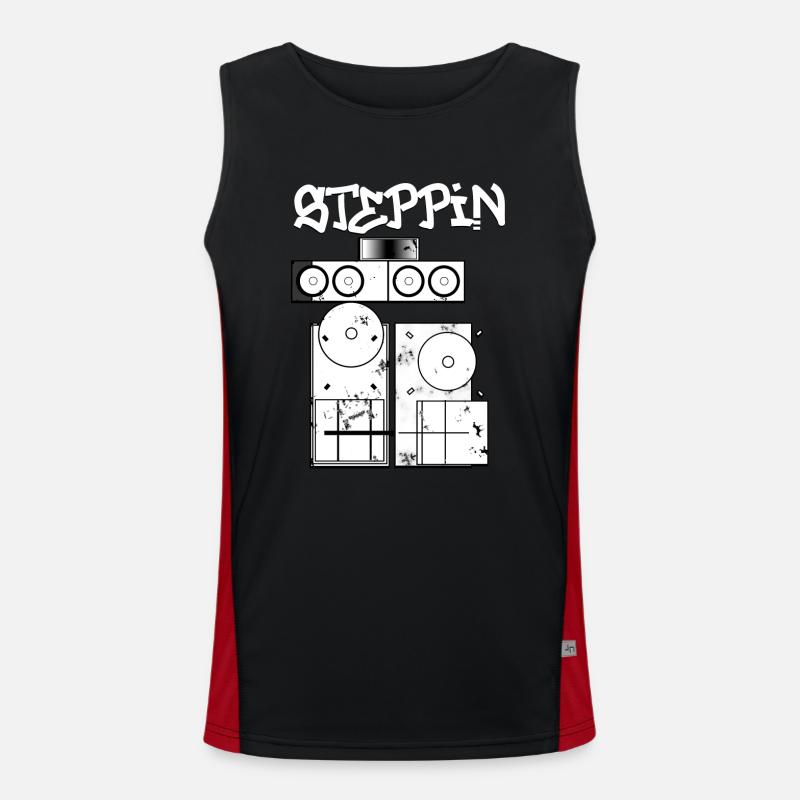 Soundsystem Steppin Funktionelles Kontrast-Tank Top für Männer 