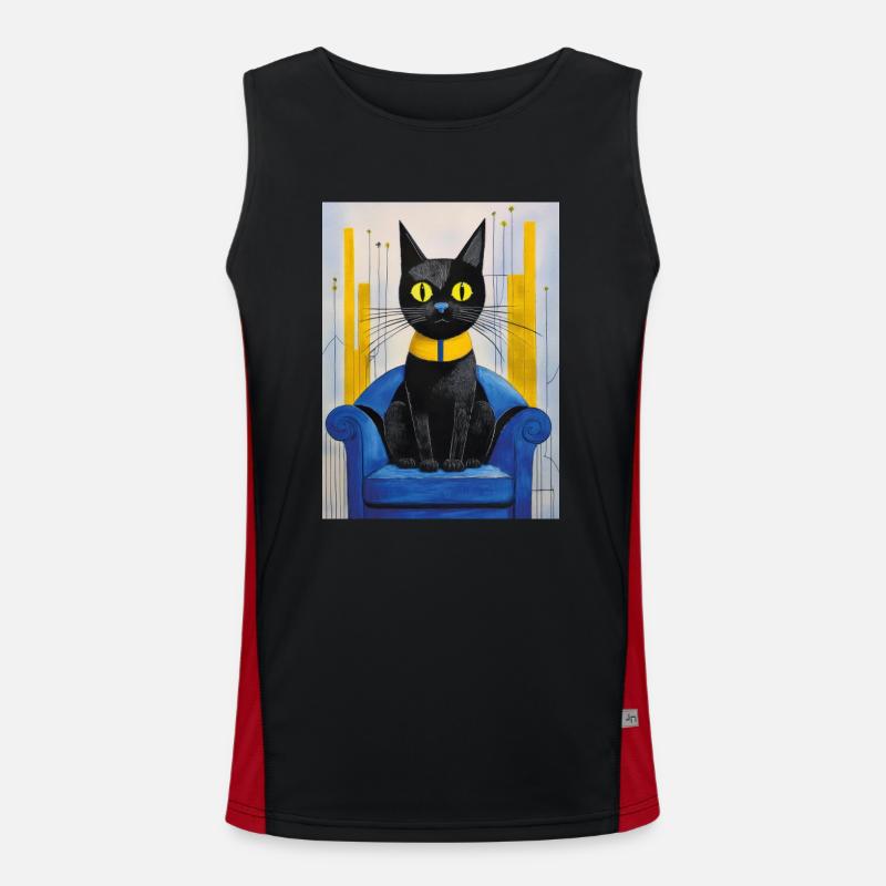 Le chat Débardeur respirant contrasté Homme 