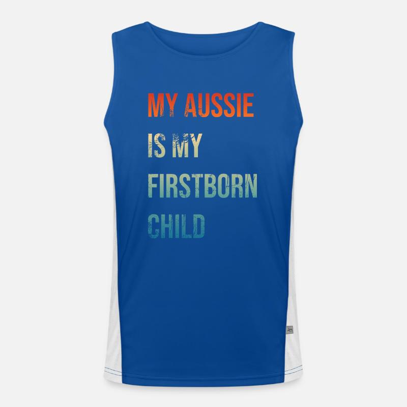 Aussie Firstborn Funktionelles Kontrast-Tank Top für Männer 