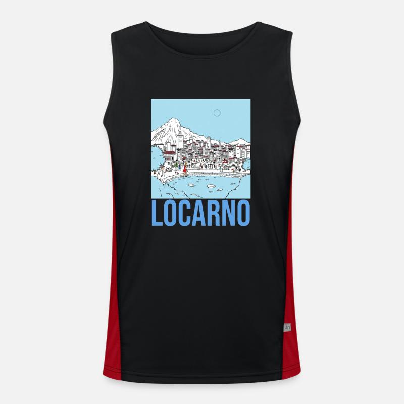 Locarno Funktionelles Kontrast-Tank Top für Männer 