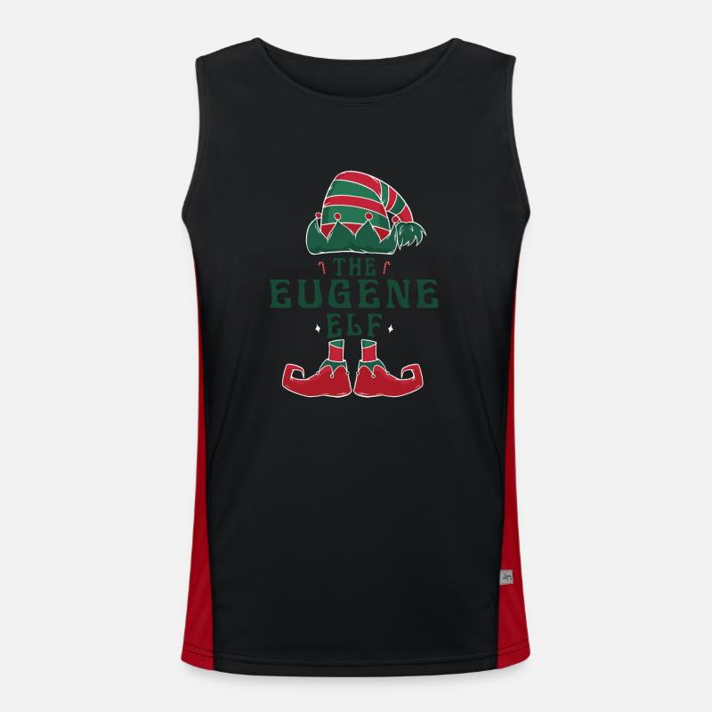 Le pyjama Eugene Elf pour des vacances de Noël amusantes Débardeur respirant contrasté Homme 