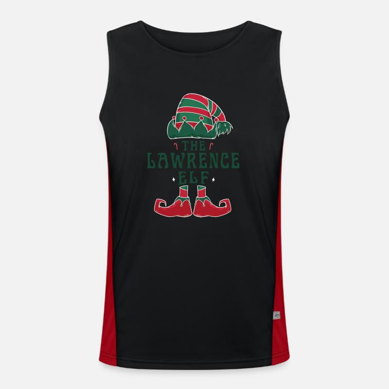 The Lawrence Elf Pajama for Funny Christmas Men's Functional Contrast Tank Top 