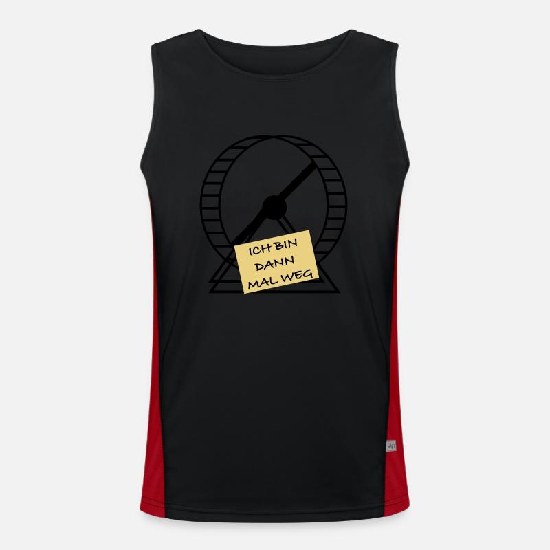 Ich bin dann mal weg Funktionelles Kontrast-Tank Top für Männer 