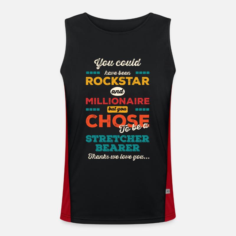Chose to be a Stretcher Bearer Men's Functional Contrast Tank Top 