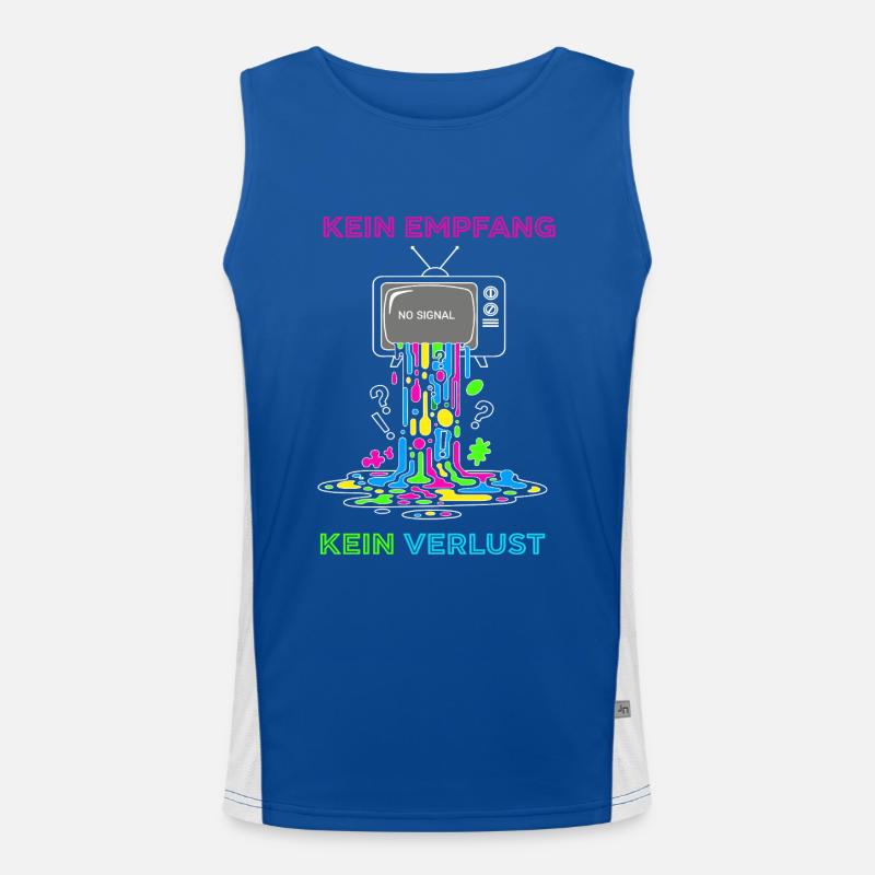 Télévision allemande - Pas de réception, pas de perte Débardeur respirant contrasté Homme 