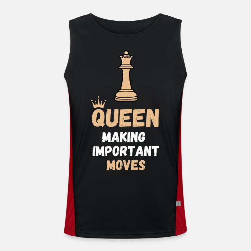 Chess Saying Gift Checkmate Queens Gambit Débardeur respirant contrasté Homme 