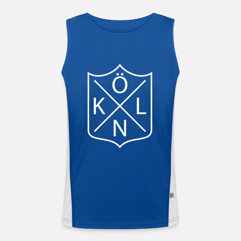 Köln Funktionelles Kontrast-Tank Top für Männer 