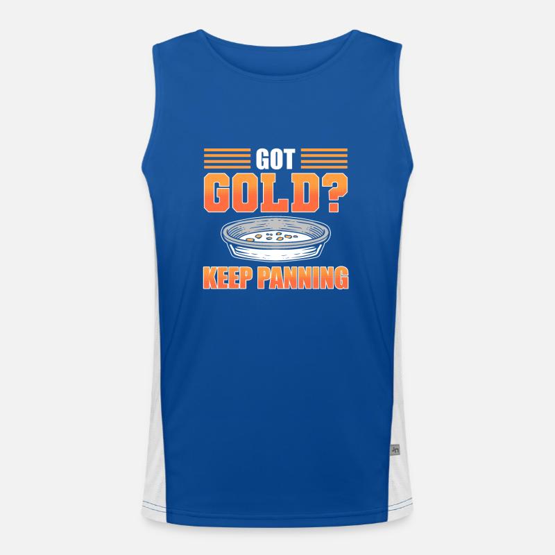 Metal Detector Gold Panner Gold Digger Costume Men's Functional Contrast Tank Top 