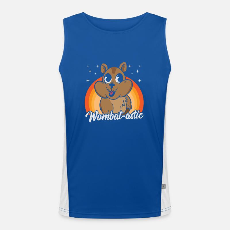 Wombat-astic Wombat marchandise avec Débardeur respirant contrasté Homme 