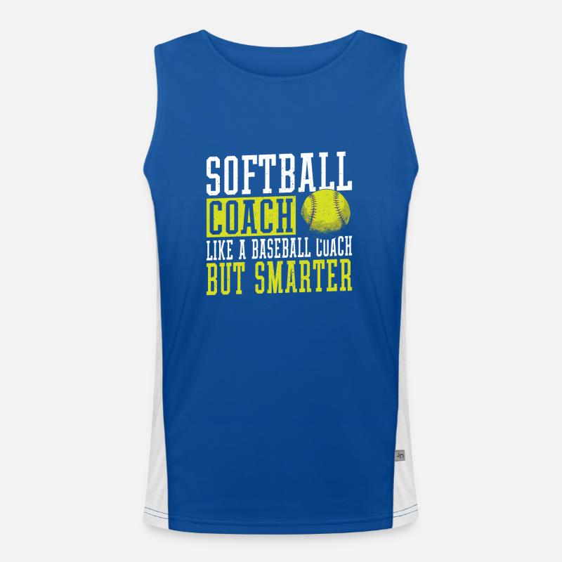 Softball-Trainer Wie ein Baseball-Trainer, aber Funktionelles Kontrast-Tank Top für Männer 