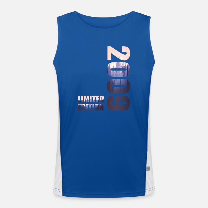 2009 Idée d’anniversaire de t-shirt en édition limitée Débardeur respirant contrasté Homme 