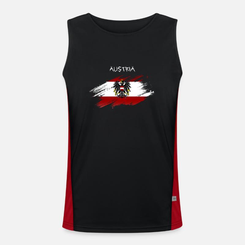 AUSTRIA Funktionelles Kontrast-Tank Top für Männer 