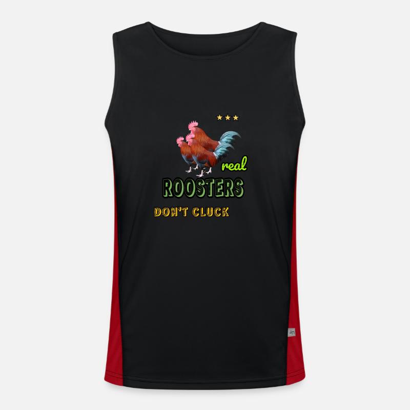 Real roosters Men's Functional Contrast Tank Top 