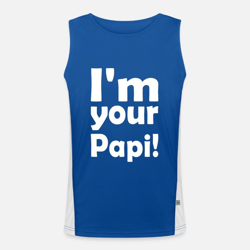 Im your papi Men's Functional Contrast Tank Top 