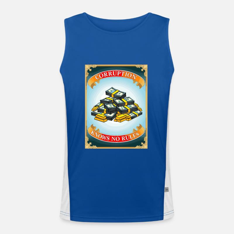 Corruption knows no rules Men's Functional Contrast Tank Top 