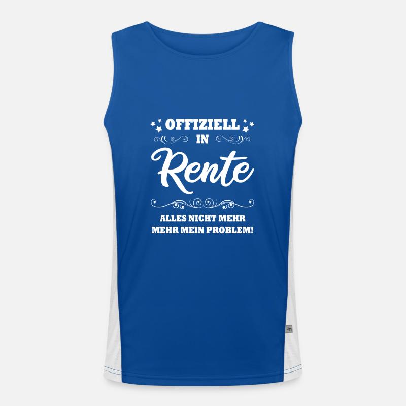 Officially retired, everything is no longer my problem Men's Functional Contrast Tank Top 