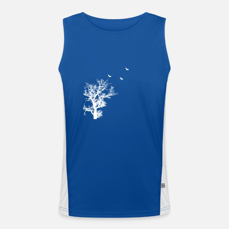 tree bat Men's Functional Contrast Tank Top 
