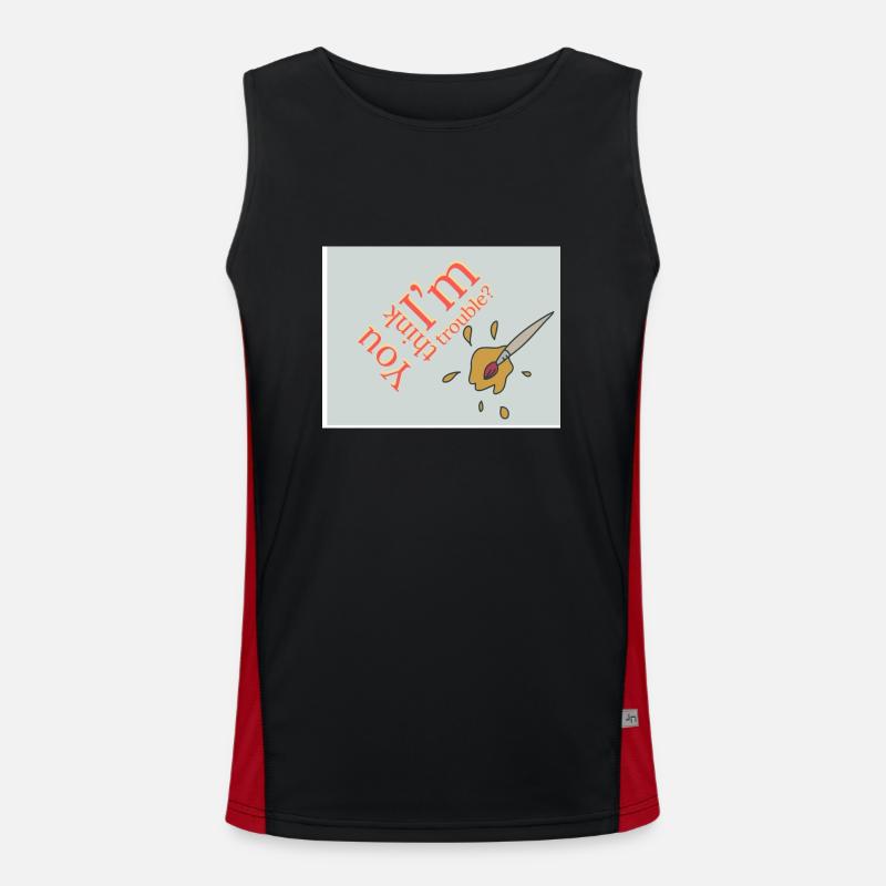 Schwierigkeit! Funktionelles Kontrast-Tank Top für Männer 