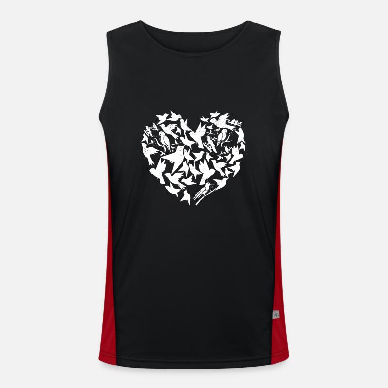 Bird Lover Birdwatching Bird Whisperer Débardeur respirant contrasté Homme 