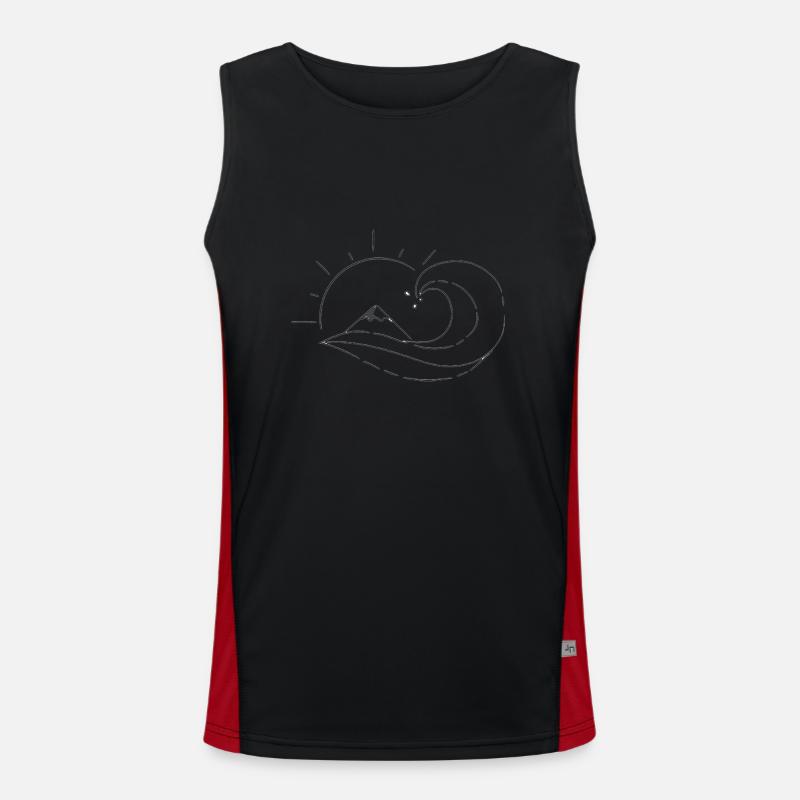 Surf Urlaub Funktionelles Kontrast-Tank Top für Männer 