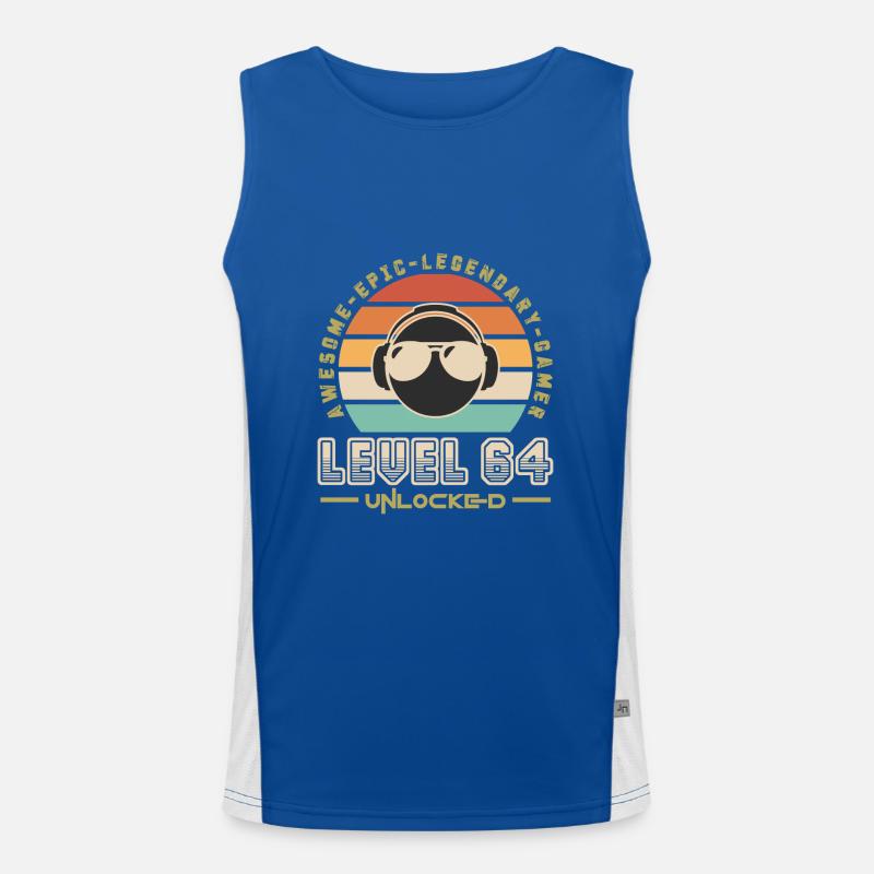 Stufe 64 Funktionelles Kontrast-Tank Top für Männer 