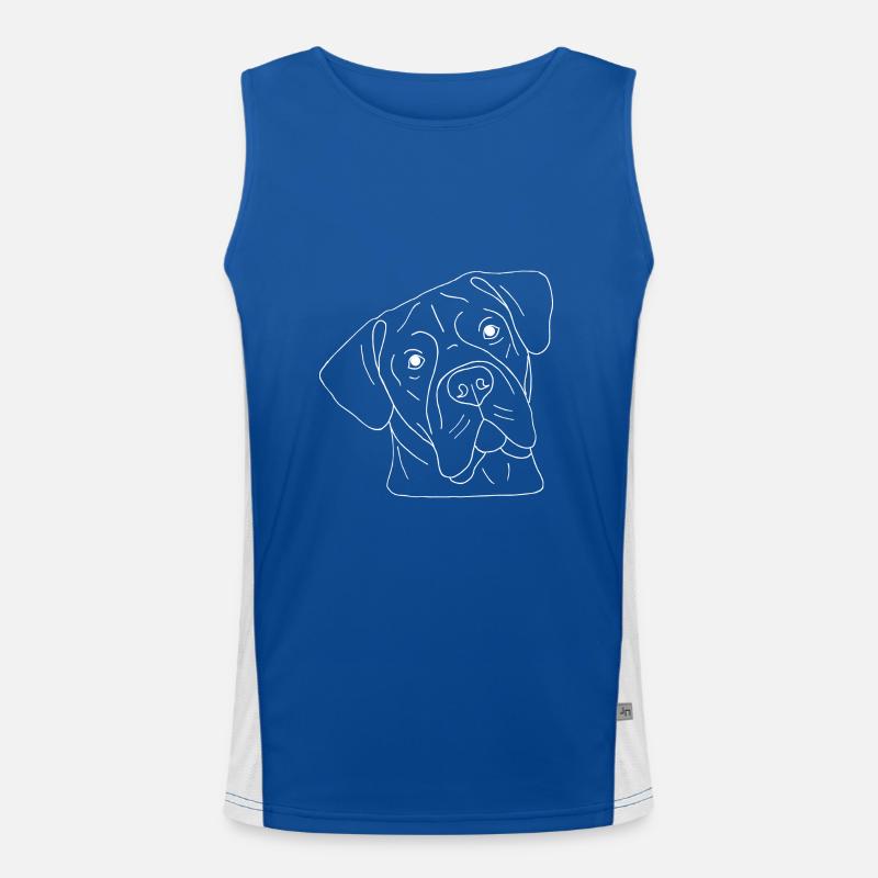 Cane Corso Funktionelles Kontrast-Tank Top für Männer 