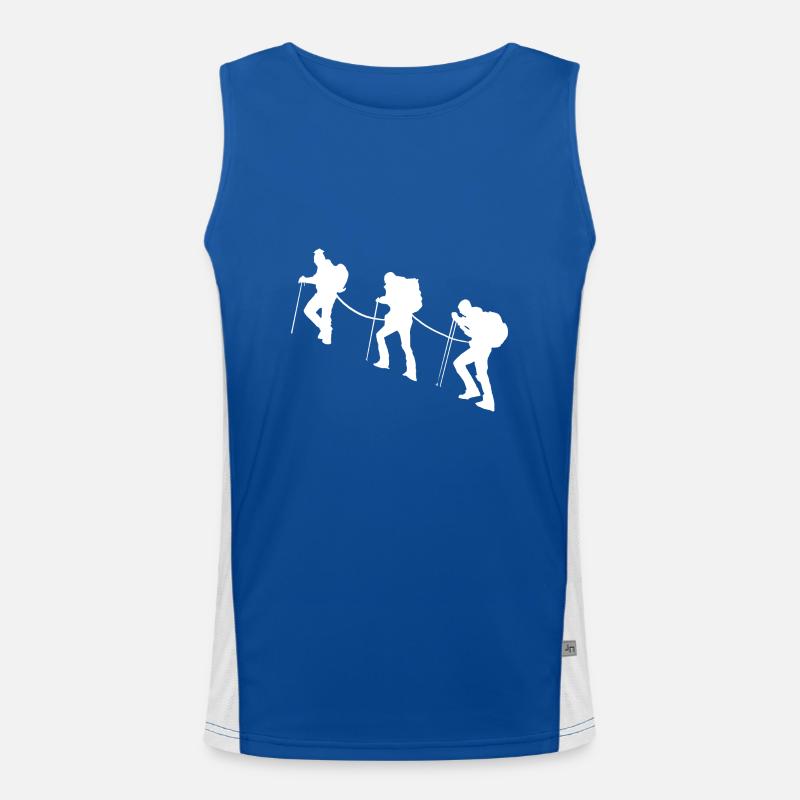 Bergsteigen Bergsteiger Sport Berg Funktionelles Kontrast-Tank Top für Männer 