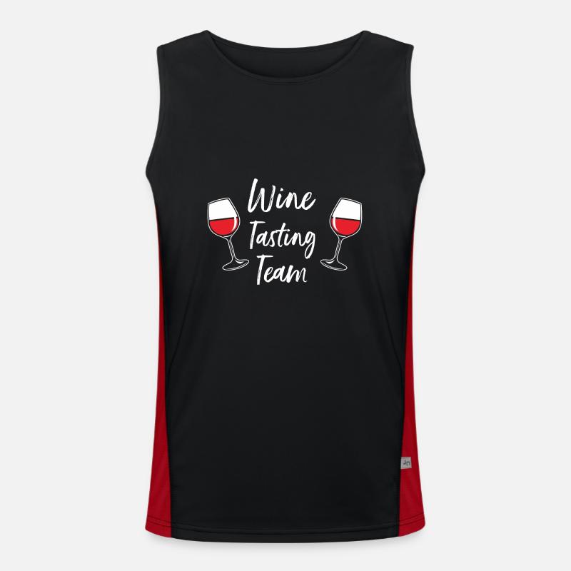 Cadeau pour les amateurs d'alcool de l'équipe de dégustation de vins Débardeur respirant contrasté Homme 
