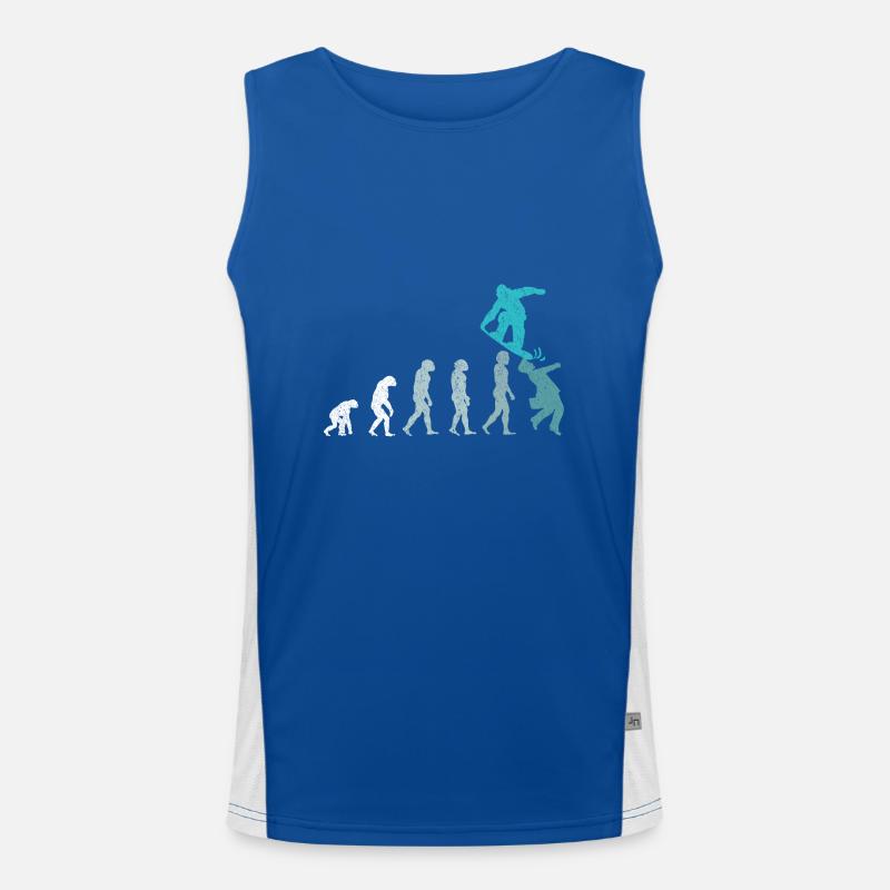 Snowboarder Evolution Snowboard Sport d'hiver Débardeur respirant contrasté Homme 