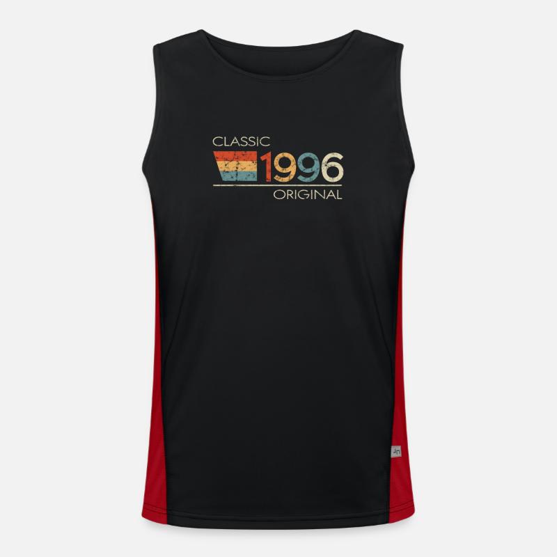 1996 Geburtstag Classic Original Funktionelles Kontrast-Tank Top für Männer 