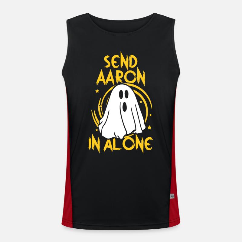 Send Aaron alone Funktionelles Kontrast-Tank Top für Männer 