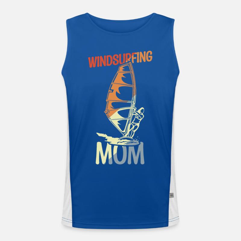 Mama Windsurfer Men's Functional Contrast Tank Top 
