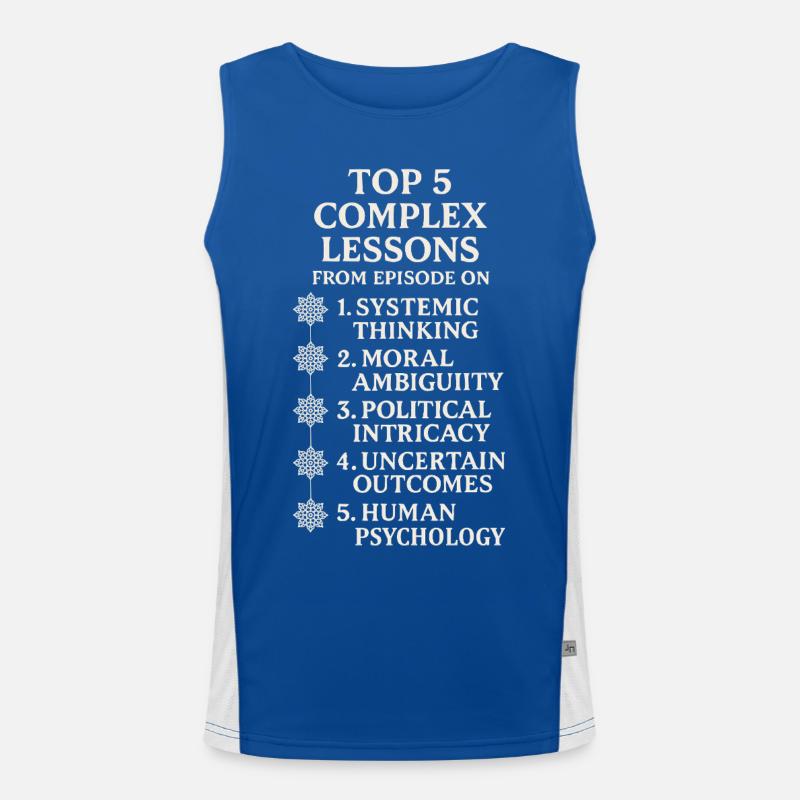 Des leçons complexes Débardeur respirant contrasté Homme 