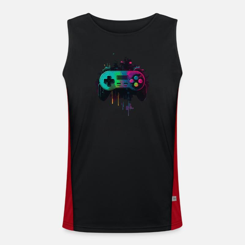 Retro Console Men's Functional Contrast Tank Top 