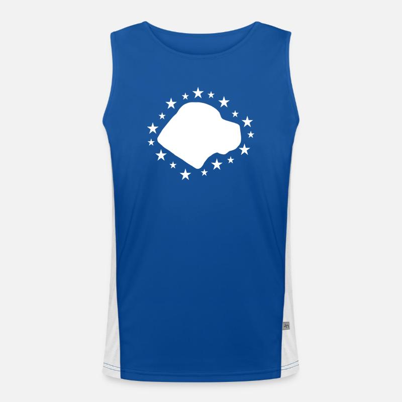 Cane Corso Funktionelles Kontrast-Tank Top für Männer 