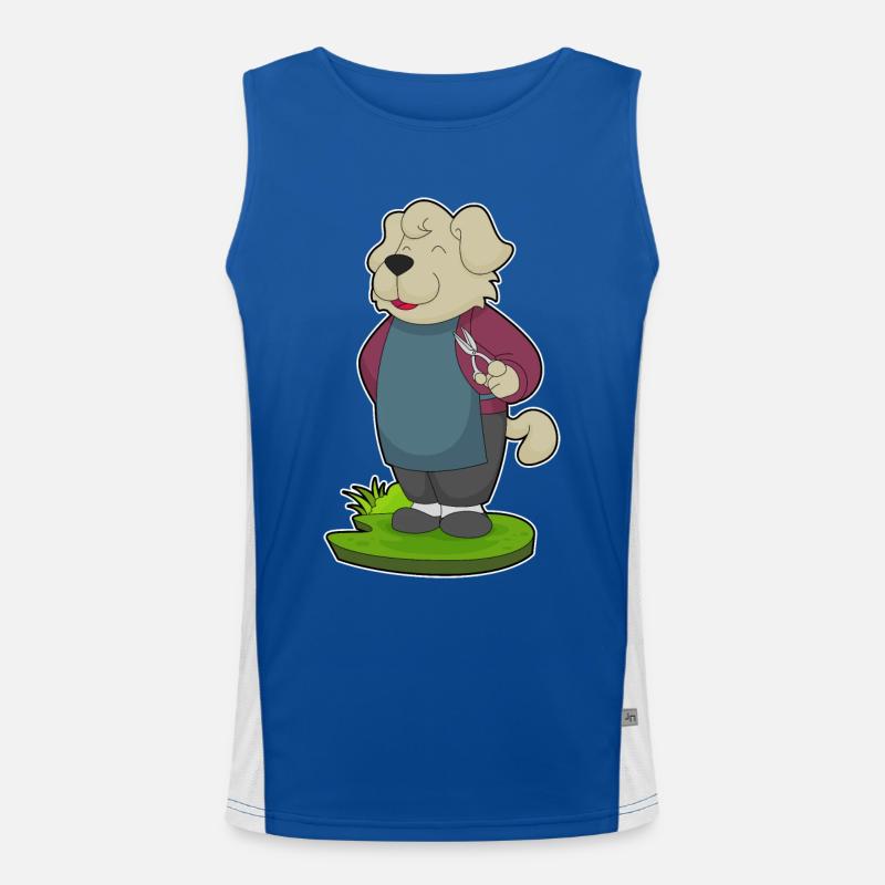 Coiffeur pour chien Ciseaux Débardeur respirant contrasté Homme 